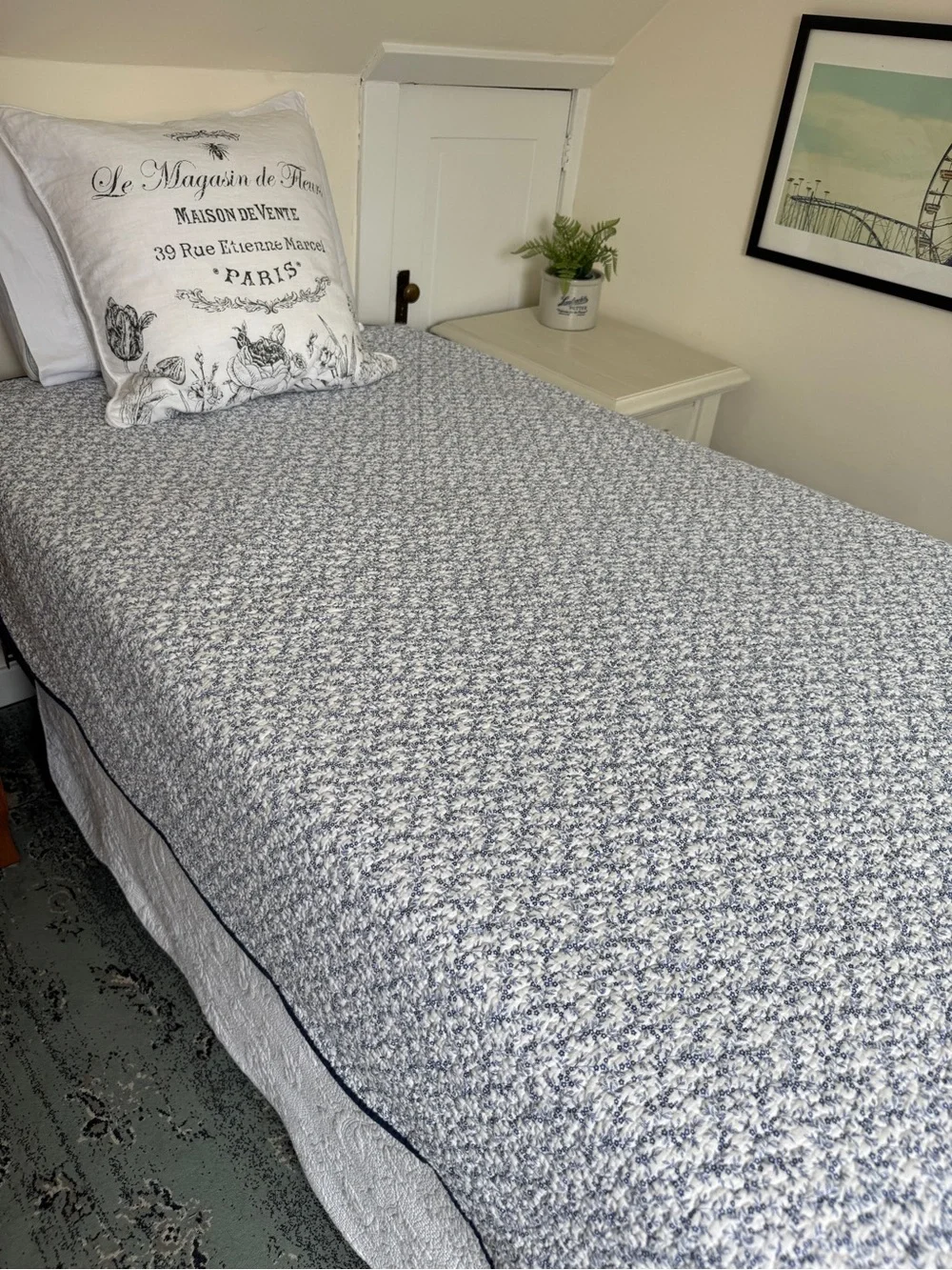 Quilted Reversible Coverlet